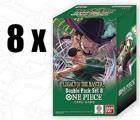 One Piece - Double Pack DP08 OP12 Box Legacy of The Master - Sealed Display - EN – Bild 2